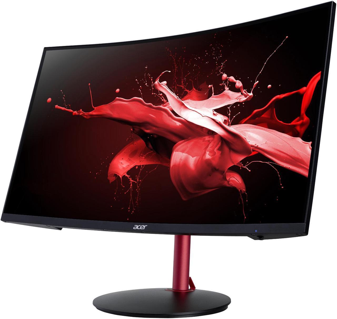 Alt view image 3 of 7 - Acer Nitro XZ272U Pbmiiphx 27" WQHD 2560 x 1440 2K 165Hz 2xHDMI DisplayPort AMD Radeon FreeSync HDR 400 Built-in Speakers Anti-Glare Backlit LED Height Adjustable Curved Gaming Monitor