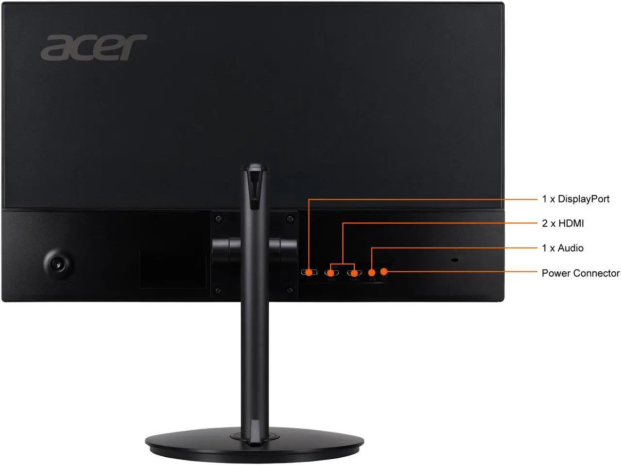 Alt view image 9 of 9 - Acer RX241Y Pbmiiphx 24" (23.8" Viewable) Full HD 1920 x 1080 1ms 144 Hz (165 Hz OC) 2 x HDMI, DisplayPort AMD FreeSync Built-in Speakers Height Adjustable Gaming Monitor
