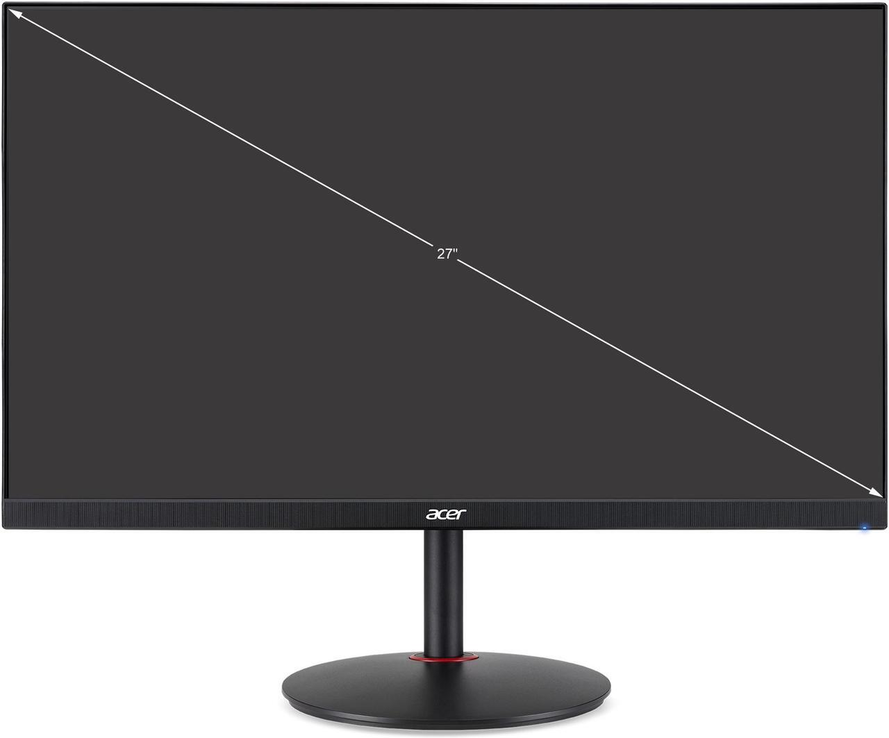 Alt view image 8 of 9 - Acer Nitro XV270 Pbmiiprx 27" 1920 x 1080 Full HD 165Hz 0.5ms (GTG) IPS AMD FreeSync, HDMI, DisplayPort, VESA, Built-In Speakers Swivel, Tilt, Pivot, Height Adjust Gaming Monitor