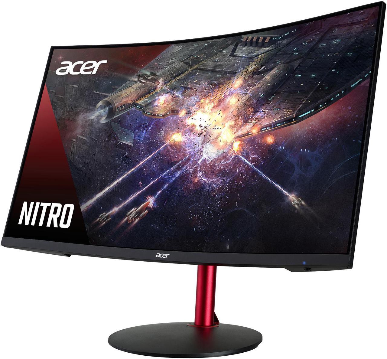 Alt view image 3 of 7 - Acer Nitro XZ322Q Pbmiiphx 32" (31.5" Viewable) FULL HD 165Hz 1ms FreeSync HDMI DP Build-in-Speaker HDR400 Curved Gaming Monitor w/ Height Adjustable