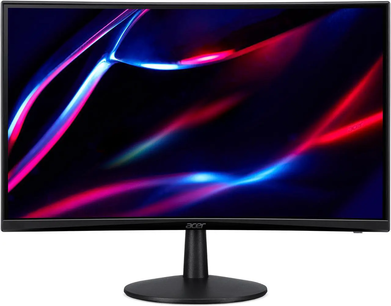 Alt view image 3 of 13 - Acer 23.6” 165Hz FHD Curved Gaming Monitor 1ms AMD FreeSync Premium, 1920x1080, 1500R, HDMIx2, DisplayPort Nitro ED240Q Sbiip