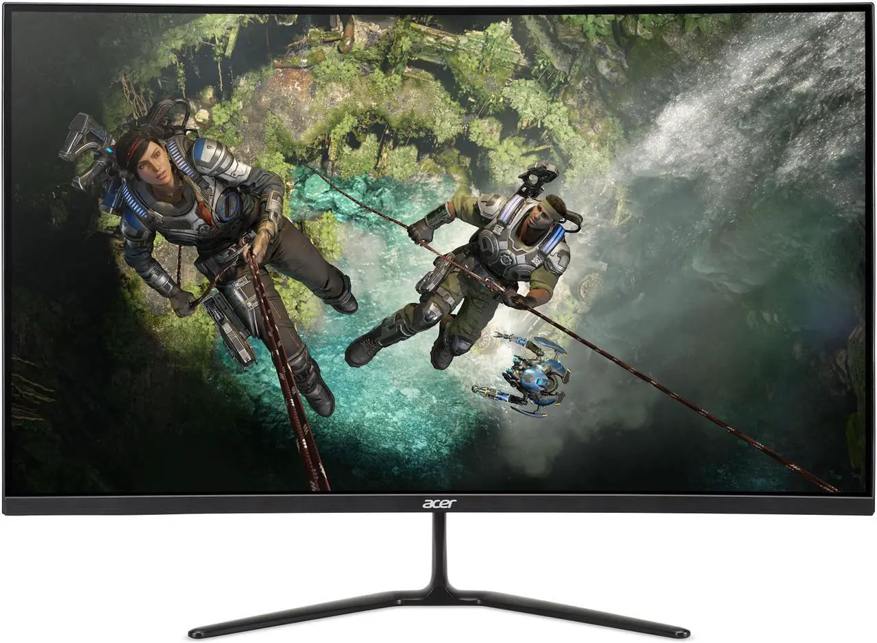 Alt view image 2 of 9 - Acer Nitro ED320QR BI 31.5” 1920x1080P Curved 1500R 75Hz Refresh rate 1ms response time AMD FreeSync Monitor, VGA, HDMI