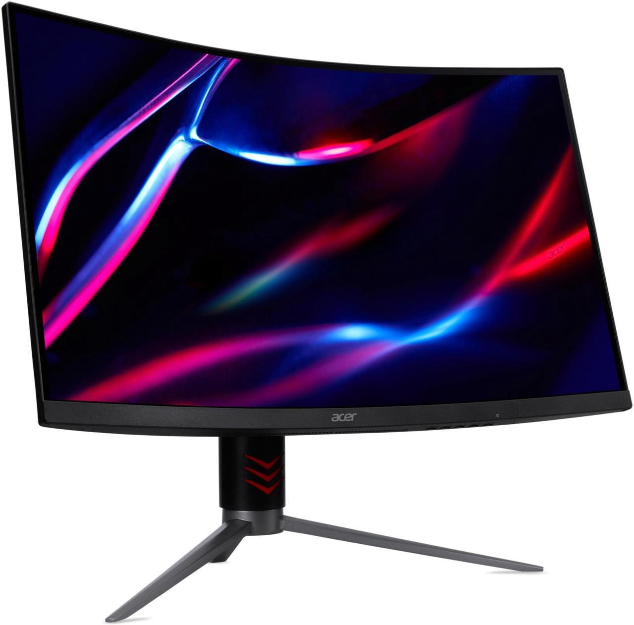 Alt view image 3 of 7 - Acer Nitro 32” 1000R Curved 2560x1440P 2K 240Hz Refresh rate Up to 0.5ms response time VESA HDR400 AMD FreeSync Premium Adjustable Stand Gaming Monitor, HDMIx2, DisplayPort, Speaker (XZ323QU X3BMIIPH)