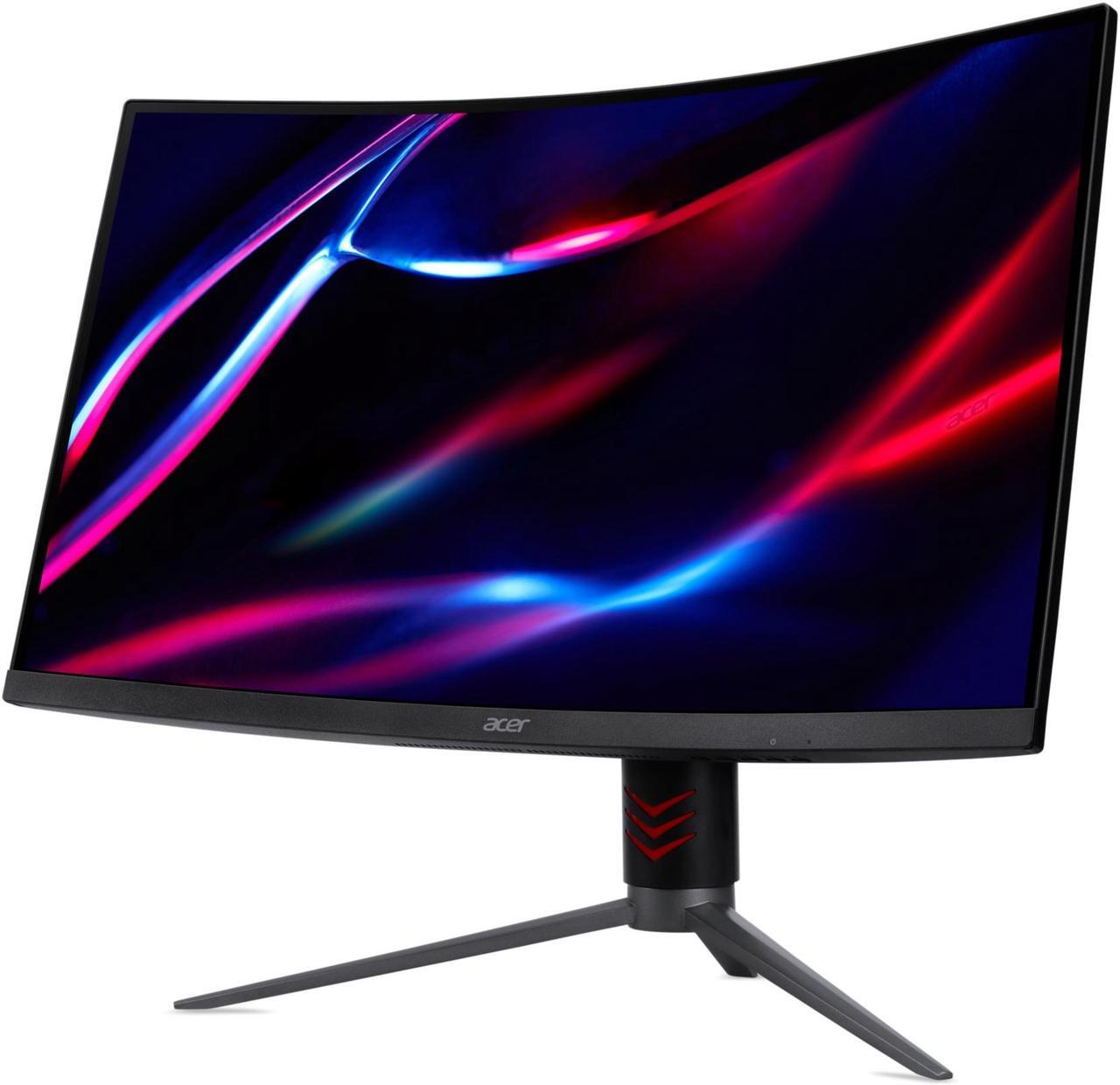 Alt view image 4 of 7 - Acer Nitro 32” 1000R Curved 2560x1440P 2K 240Hz Refresh rate Up to 0.5ms response time VESA HDR400 AMD FreeSync Premium Adjustable Stand Gaming Monitor, HDMIx2, DisplayPort, Speaker (XZ323QU X3BMIIPH)