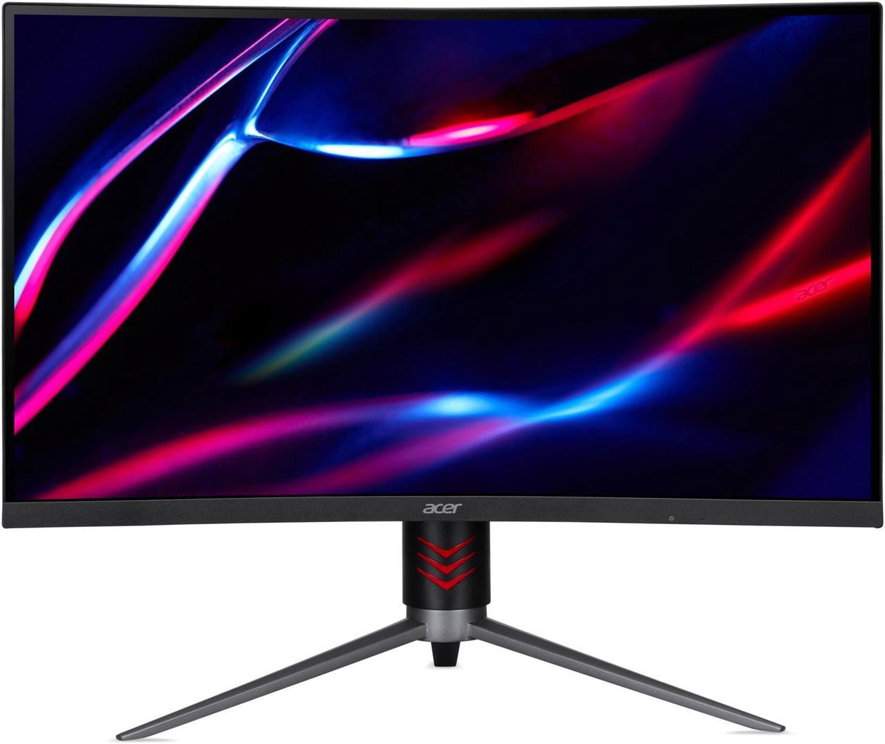 Alt view image 2 of 7 - Acer Nitro 32” 1000R Curved 2560x1440P 2K 240Hz Refresh rate Up to 0.5ms response time VESA HDR400 AMD FreeSync Premium Adjustable Stand Gaming Monitor, HDMIx2, DisplayPort, Speaker (XZ323QU X3BMIIPH)