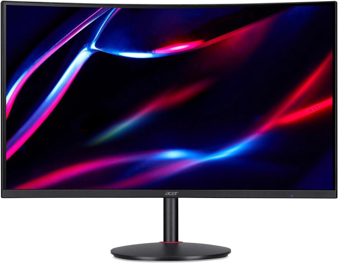 Alt view image 2 of 7 - Acer Nitro XZ322QU Sbmiipphx 31.5" 1500R Curved Zero-Frame WQHD (2560 x 1440) Monitor with AMD FreeSync Premium Technology, 165Hz Refresh Rate, 1ms VRB, VESA Certified DisplayHDR 400, (2 x Display Port & 2 x HDMI 2.0 Ports)