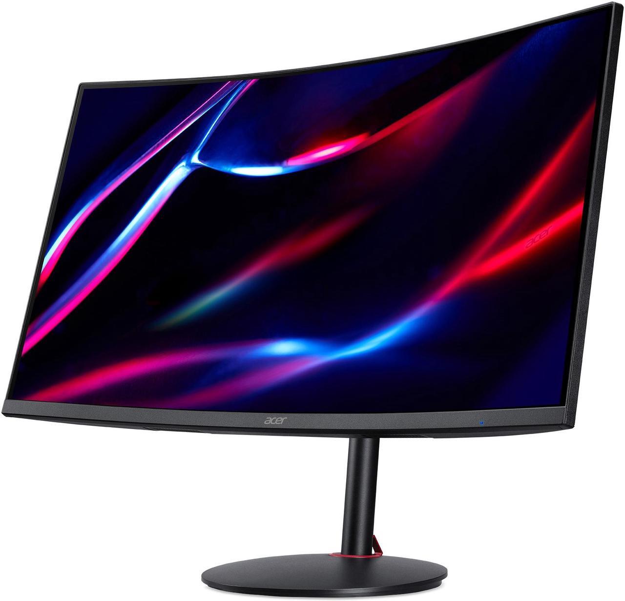 Alt view image 4 of 7 - Acer Nitro XZ322QU Sbmiipphx 31.5" 1500R Curved Zero-Frame WQHD (2560 x 1440) Monitor with AMD FreeSync Premium Technology, 165Hz Refresh Rate, 1ms VRB, VESA Certified DisplayHDR 400, (2 x Display Port & 2 x HDMI 2.0 Ports)