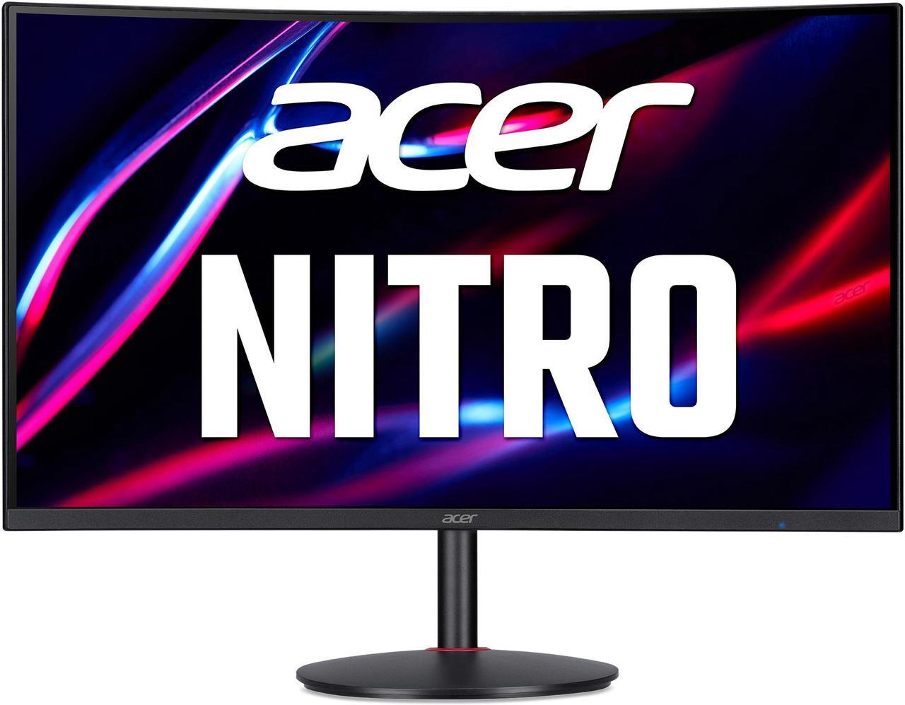 Main image of Acer Nitro XZ322QU Sbmiipphx 31.5" 1500R Curved Zero-Frame WQHD (2560 x 1440) Monitor with AMD FreeSync Premium Technology, 165Hz Refresh Rate, 1ms VRB, VESA Certified DisplayHDR 400, (2 x Display Port & 2 x HDMI 2.0 Ports)