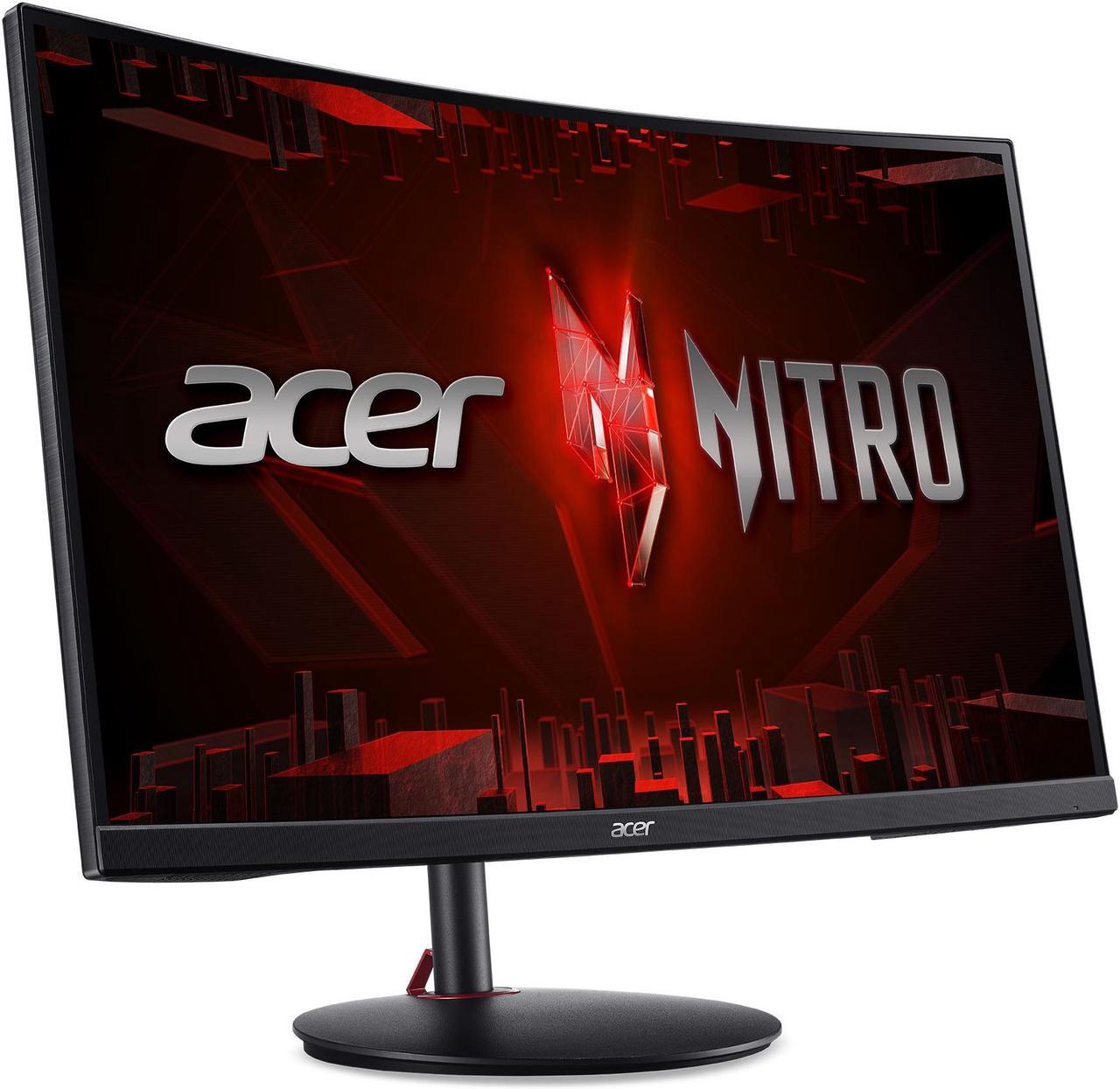 Alt view image 3 of 10 - Acer Nitro XZ271U X3bmiiphx 27" 1500R Curved Zero-Frame WQHD (2560 x 1440) Monitor with AMD FreeSync Premium Technology, Up to 240Hz Refresh Rate, 1ms VRB, sRGB 99%, Ergostand (Display Port & 2 x HDMI Ports)