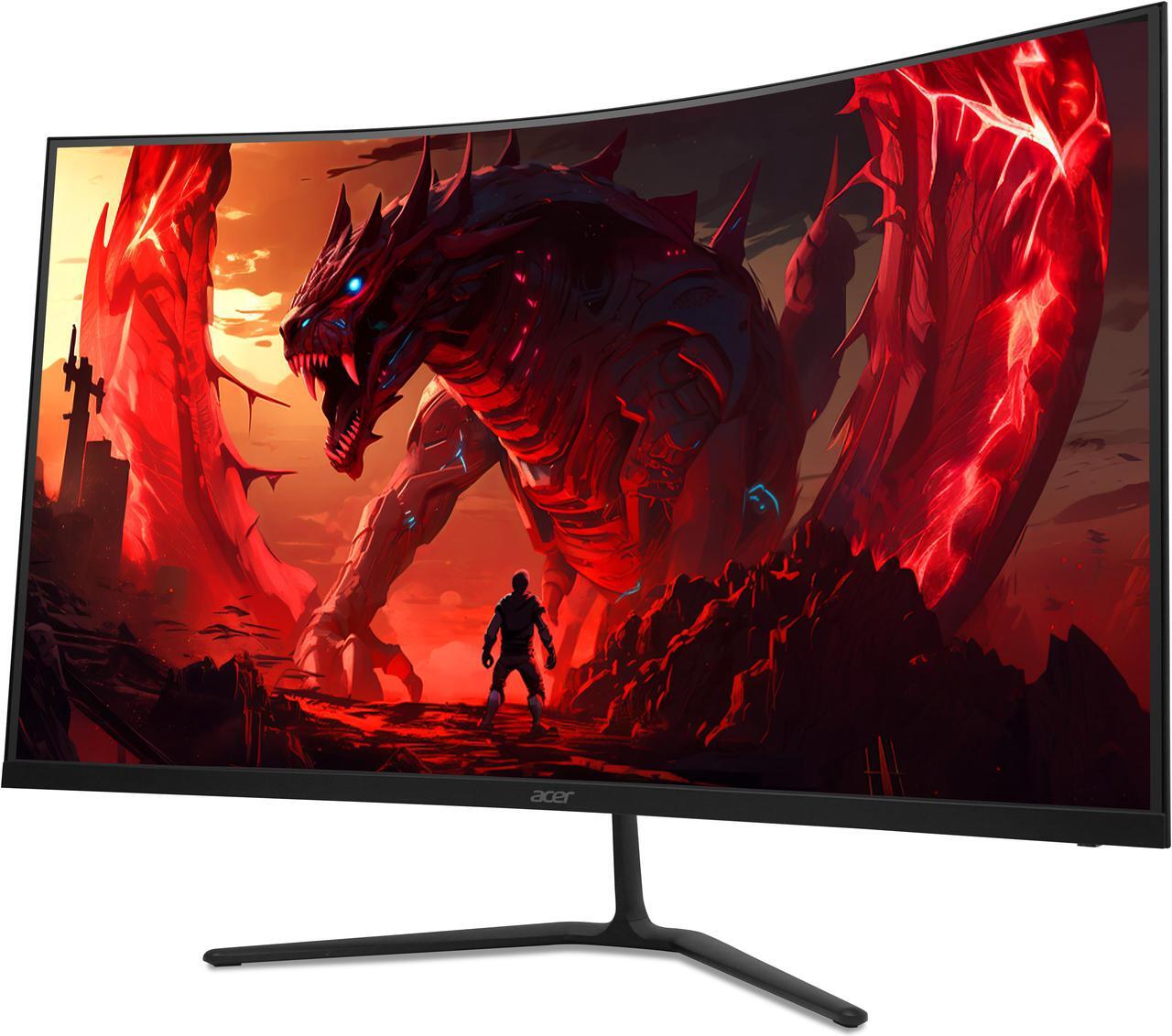 Alt view image 2 of 5 - Acer Nitro ED323QU P1bmiipx 31.5" 1000R Curved WQHD (2560 x 1440) Zero Frame Gaming Monitor with AMD FreeSync Technology, Up to 180Hz, 1ms(VRB) - (1 x Display Port 1.4 & 2 x HDMI 2.0 Ports)