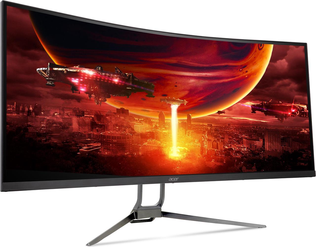 Alt view image 3 of 9 - Acer Nitro EDA343CUR J0bmiippx 34" 1000R 21:9 Curved QHD (3440 x 1440) FreeSync Premium Gaming Monitor, 120Hz Refresh Rate, 1ms (VRB), sRGB 99%, VESA Mounting Compliant (2 x DP 1.2, 2 x HDMI 2.0)