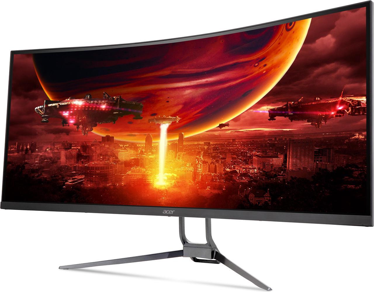 Alt view image 4 of 9 - Acer Nitro EDA343CUR J0bmiippx 34" 1000R 21:9 Curved QHD (3440 x 1440) FreeSync Premium Gaming Monitor, 120Hz Refresh Rate, 1ms (VRB), sRGB 99%, VESA Mounting Compliant (2 x DP 1.2, 2 x HDMI 2.0)