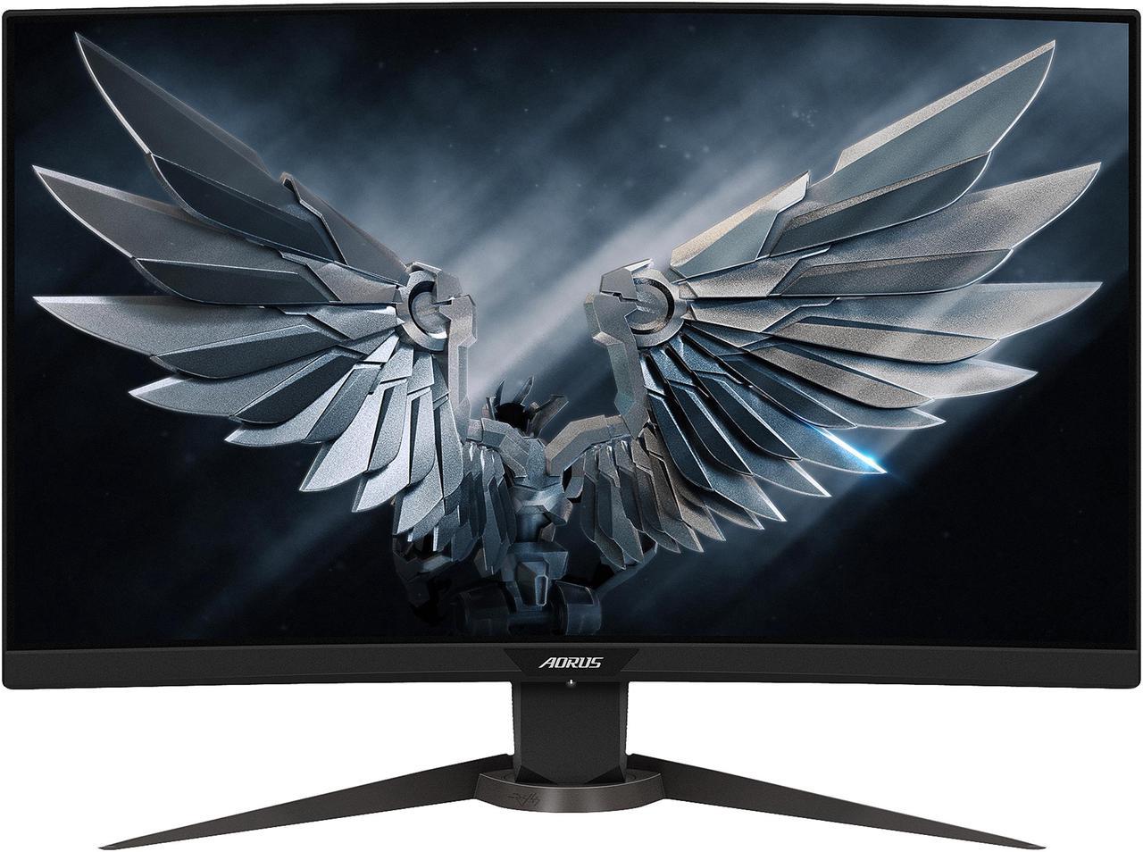 AORUS CV27F 27" Frameless Curved 1500R Gaming Monitor, Full HD 1080p, 90% DCI-P3 Color Accurate VA Panel, 1ms 165Hz, HDR, FreeSync Premium Pro, VESA, Zero Bright Dot Policy