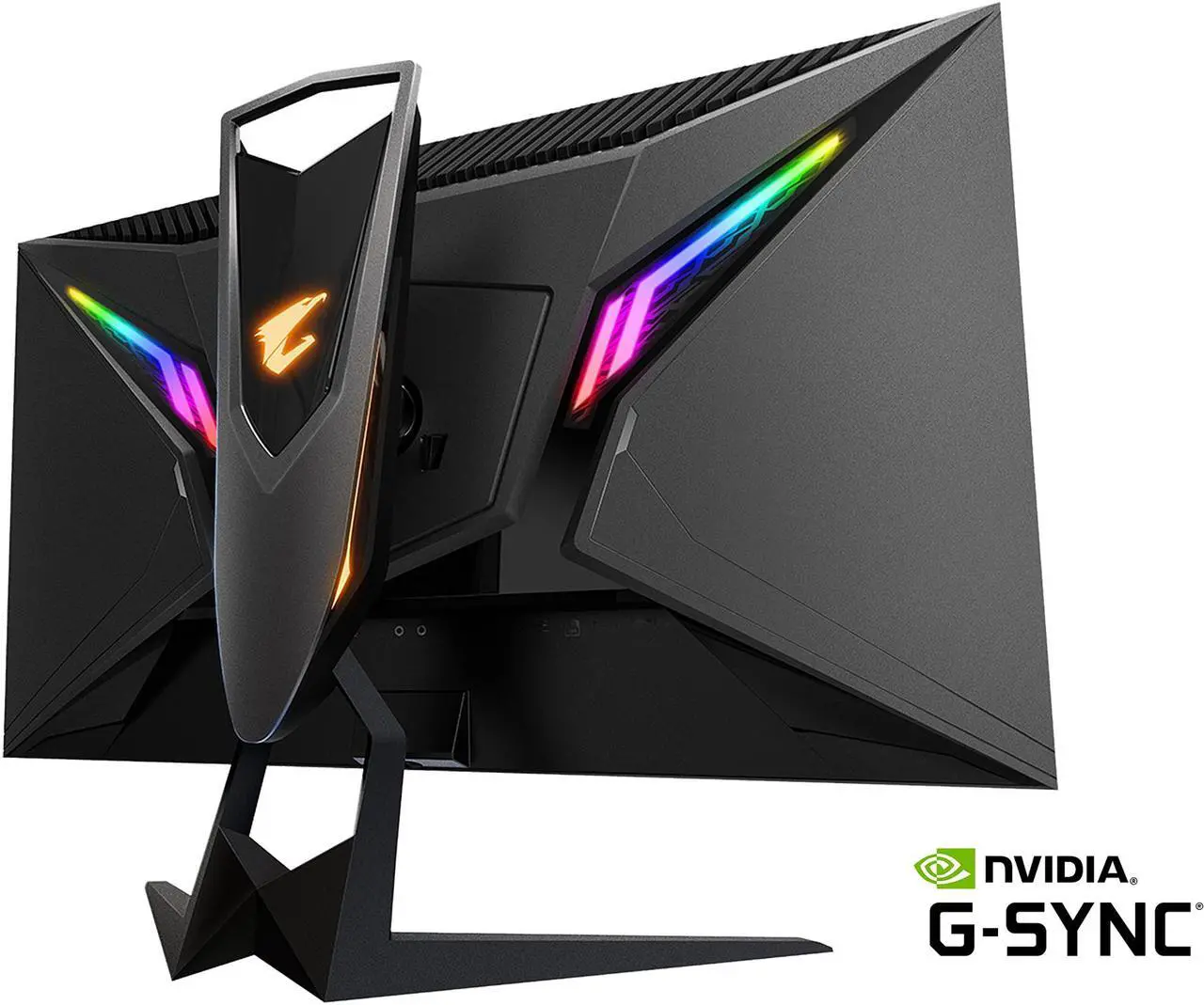 Alt view image 7 of 9 - AORUS FI27Q 27" 165Hz 1440P QHD G-SYNC Compatible IPS Gaming Monitor, Built-in ANC, 2k Display, 1 ms Response Time, HDR, 95% DCI-P3, 1x Display Port 1.2, 2x HDMI 2.0, 2x USB 3.0