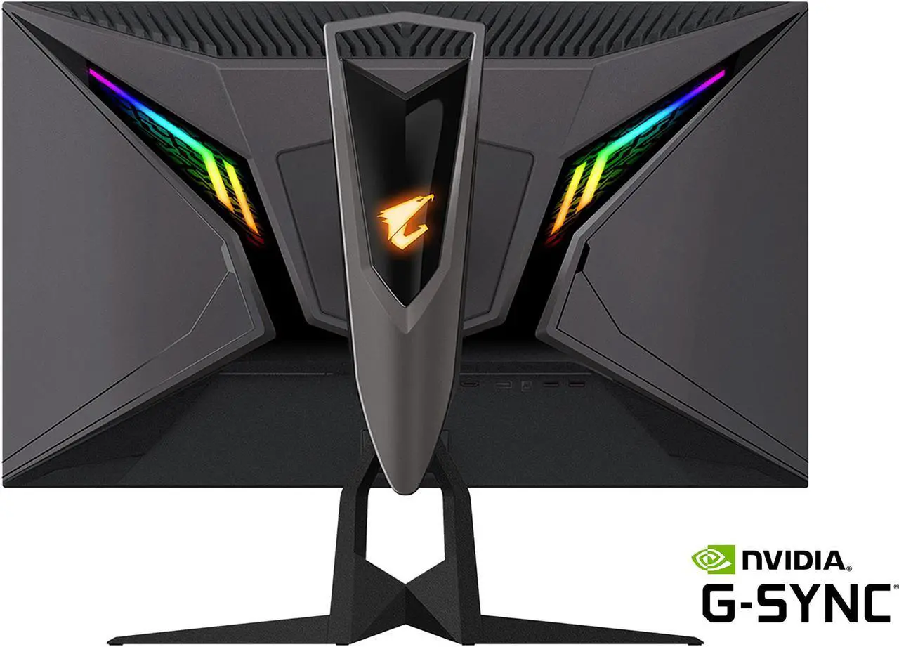 Alt view image 8 of 9 - AORUS FI27Q 27" 165Hz 1440P QHD G-SYNC Compatible IPS Gaming Monitor, Built-in ANC, 2k Display, 1 ms Response Time, HDR, 95% DCI-P3, 1x Display Port 1.2, 2x HDMI 2.0, 2x USB 3.0