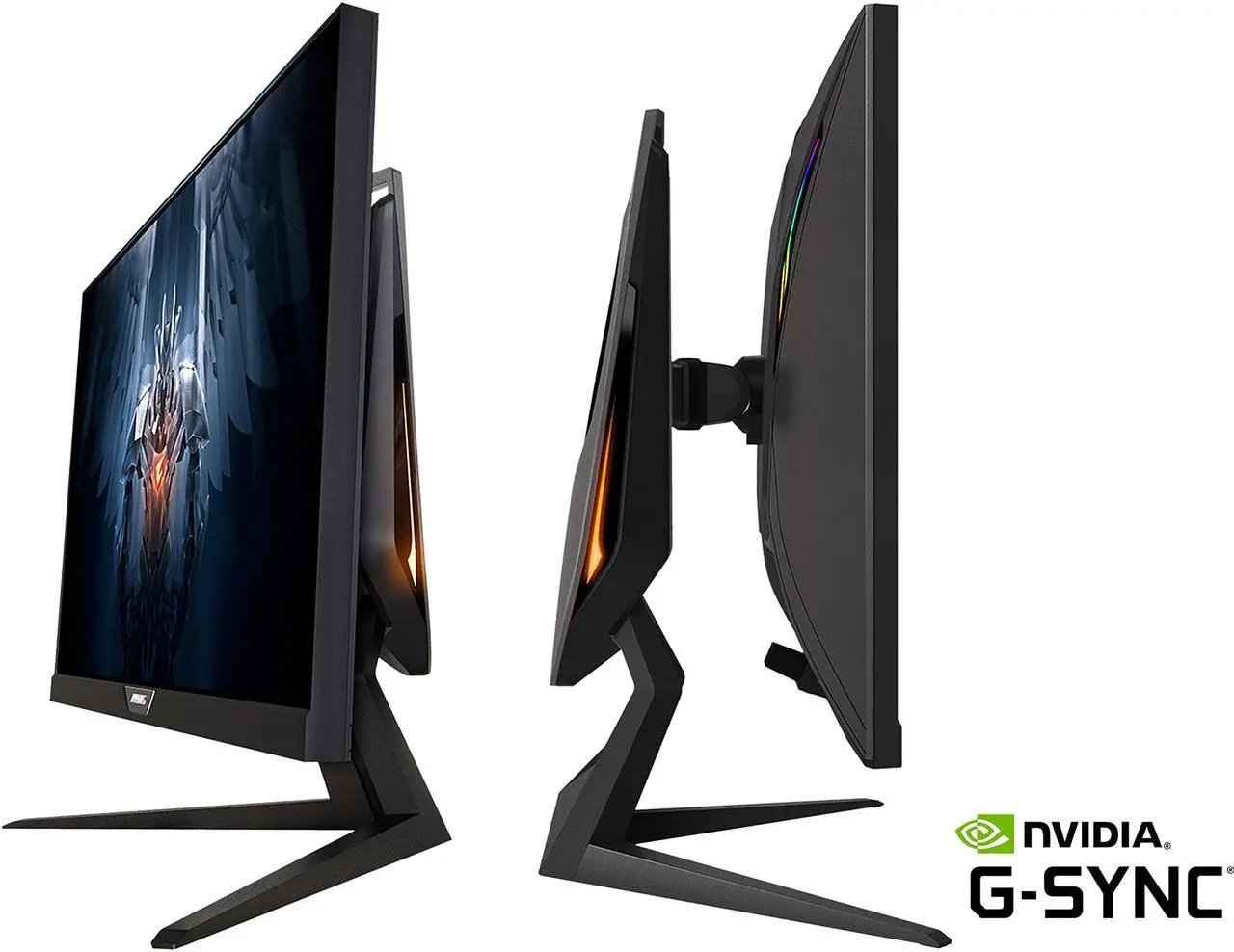 Alt view image 6 of 9 - AORUS FI27Q 27" 165Hz 1440P QHD G-SYNC Compatible IPS Gaming Monitor, Built-in ANC, 2k Display, 1 ms Response Time, HDR, 95% DCI-P3, 1x Display Port 1.2, 2x HDMI 2.0, 2x USB 3.0