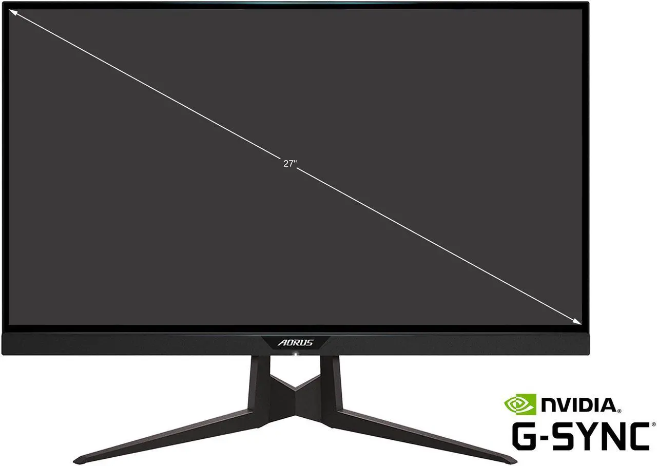 Alt view image 3 of 9 - AORUS FI27Q 27" 165Hz 1440P QHD G-SYNC Compatible IPS Gaming Monitor, Built-in ANC, 2k Display, 1 ms Response Time, HDR, 95% DCI-P3, 1x Display Port 1.2, 2x HDMI 2.0, 2x USB 3.0