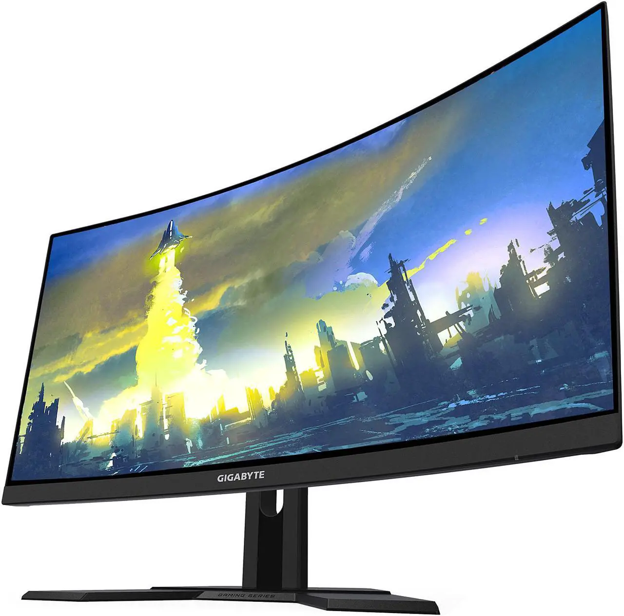 Alt view image 2 of 7 - GIGABYTE G27FC 27" 165Hz 1080P Curved Gaming Monitor, 1920 x 1080 VA 1500R Display, 1ms (MPRT) Response Time, 90% DCI-P3, FreeSync Premium, 1x DisplayPort 1.2, 2x HDMI 1.4, 2x USB 3.0, Height Adjustable