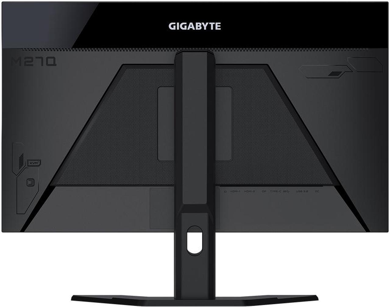 Alt view image 5 of 12 - GIGABYTE - M27Q (2023) - 27" IPS Gaming Monitor - QHD 2560x1440 - 165Hz/OC 170Hz - 1ms MPRT - AMD FreeSync Premium - Type C KVM - HDMI, DP, Type C - Height Adjustable - Black