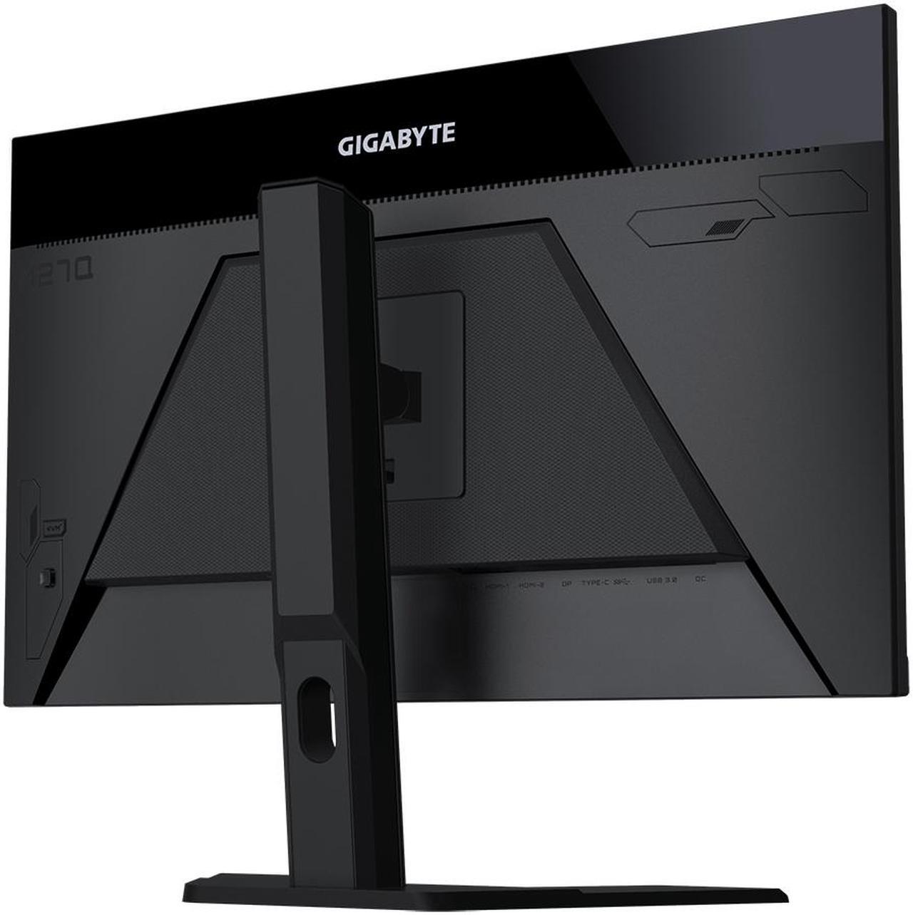 Alt view image 4 of 12 - GIGABYTE - M27Q (2023) - 27" IPS Gaming Monitor - QHD 2560x1440 - 165Hz/OC 170Hz - 1ms MPRT - AMD FreeSync Premium - Type C KVM - HDMI, DP, Type C - Height Adjustable - Black