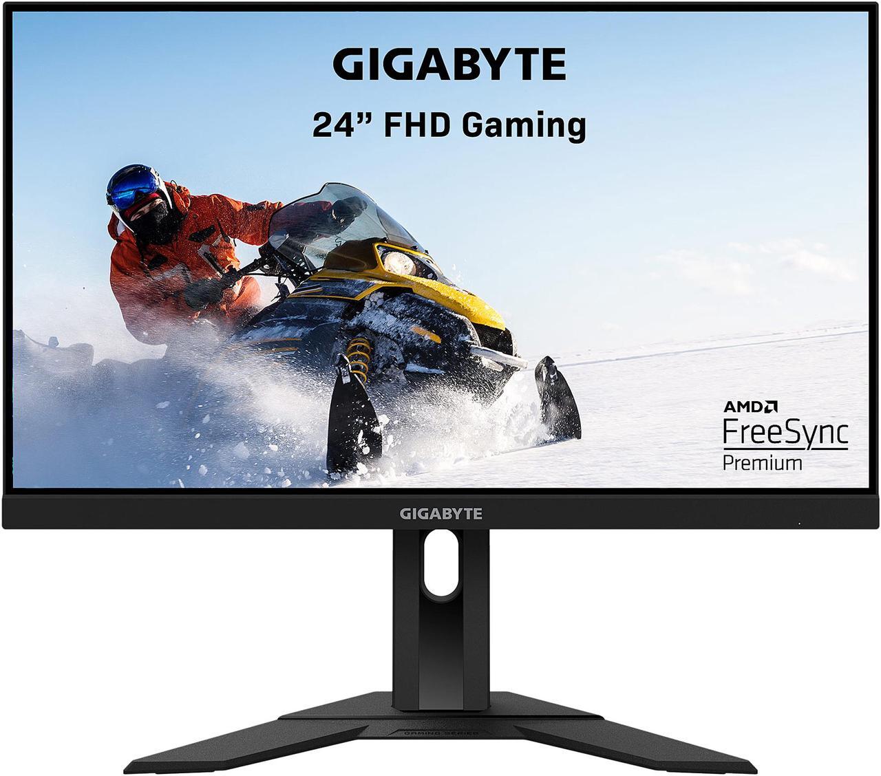 Main image of GIGABYTE G24F 24" (23.8" Viewable) 165Hz/170Hz(OC) 1920 x 1080 SS IPS, 1ms (MPRT), 90% DCI-P3, FreeSync Premium, 1x DisplayPort 1.2 (HDR Ready), 2x HDMI 2.0, 2x USB 3.0 Height Adjust Gaming Monitor