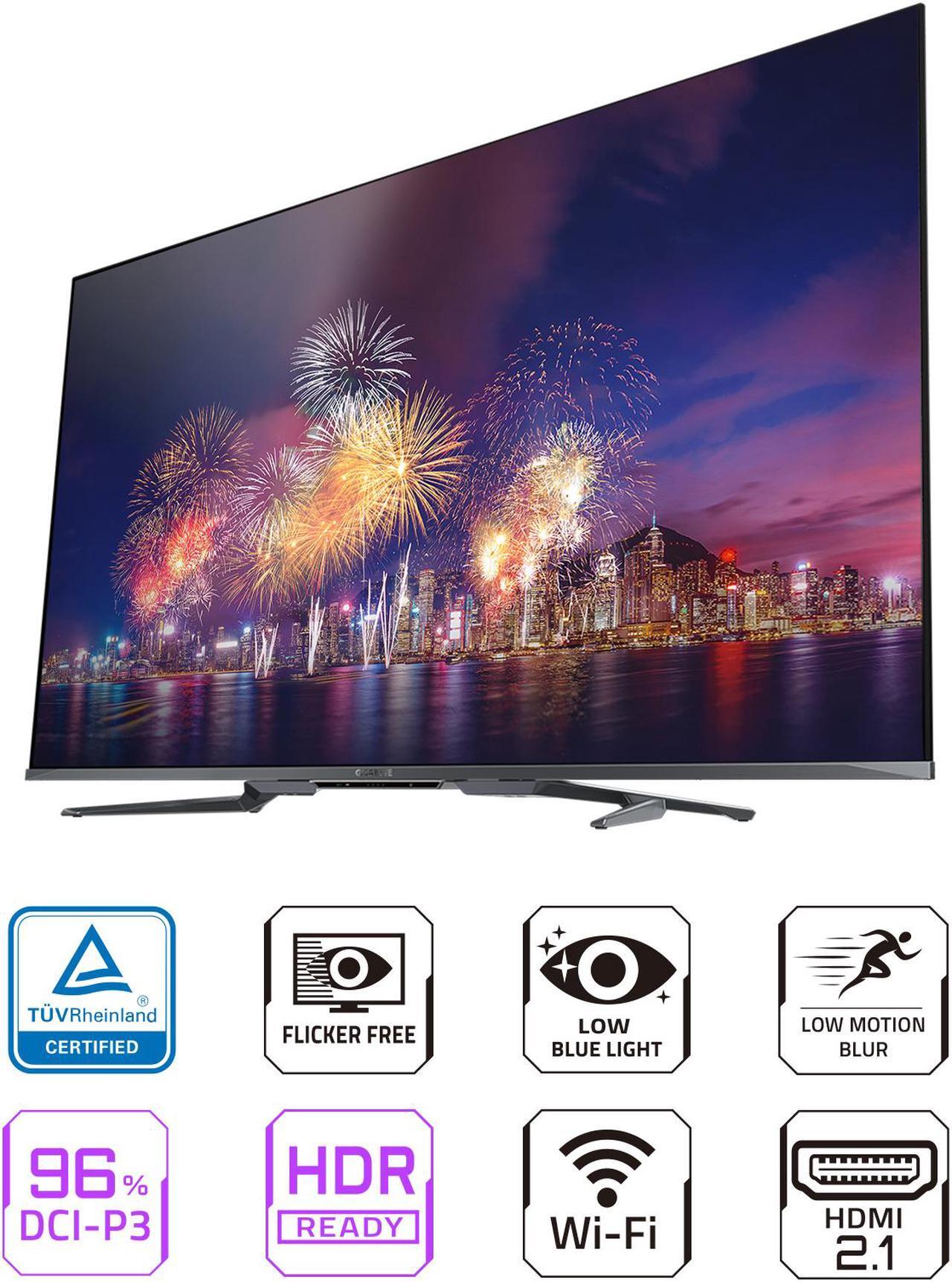 Alt view image 2 of 5 - GIGABYTE - S55U - 55" VA Gaming Monitor - UHD 3840x2160 - 120Hz - 2ms GTG - AMD FreeSync Premium - HDMI, USB-A, Ethernet - Black