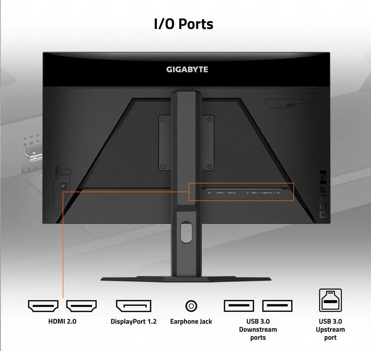 Alt view image 4 of 5 - GIGABYTE - G27F 2 - 27" IPS Gaming Monitor - FHD 1920x1080 - 165Hz/OC 170Hz - 1ms MPRT - AMD FreeSync Premium - HDMI, DP, USB-A - Height Adjustable - Black