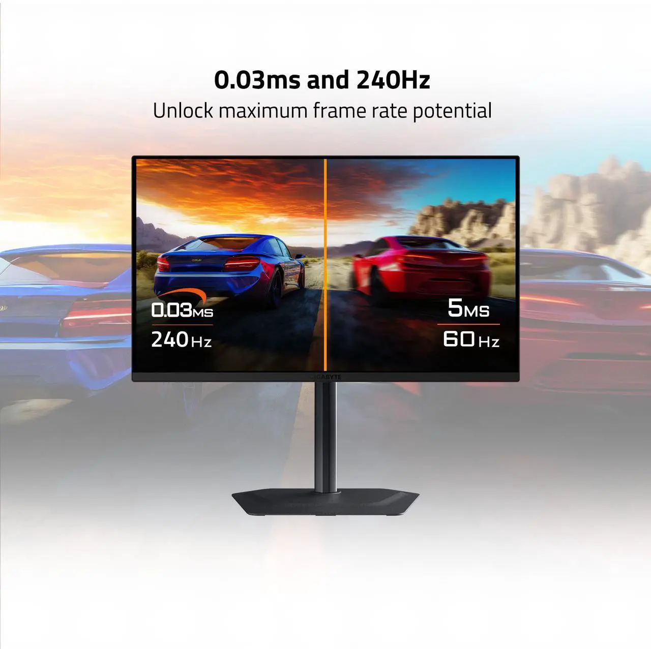 Alt view image 11 of 12 - GIGABYTE - MO27Q2 - 27" QD-OLED Gaming Monitor - QHD 2560x1440 - 240Hz - 0.03ms GTG - AMD FreeSync Premium Pro - Type C KVM - HDMI, DP - Height Adjustable - Black