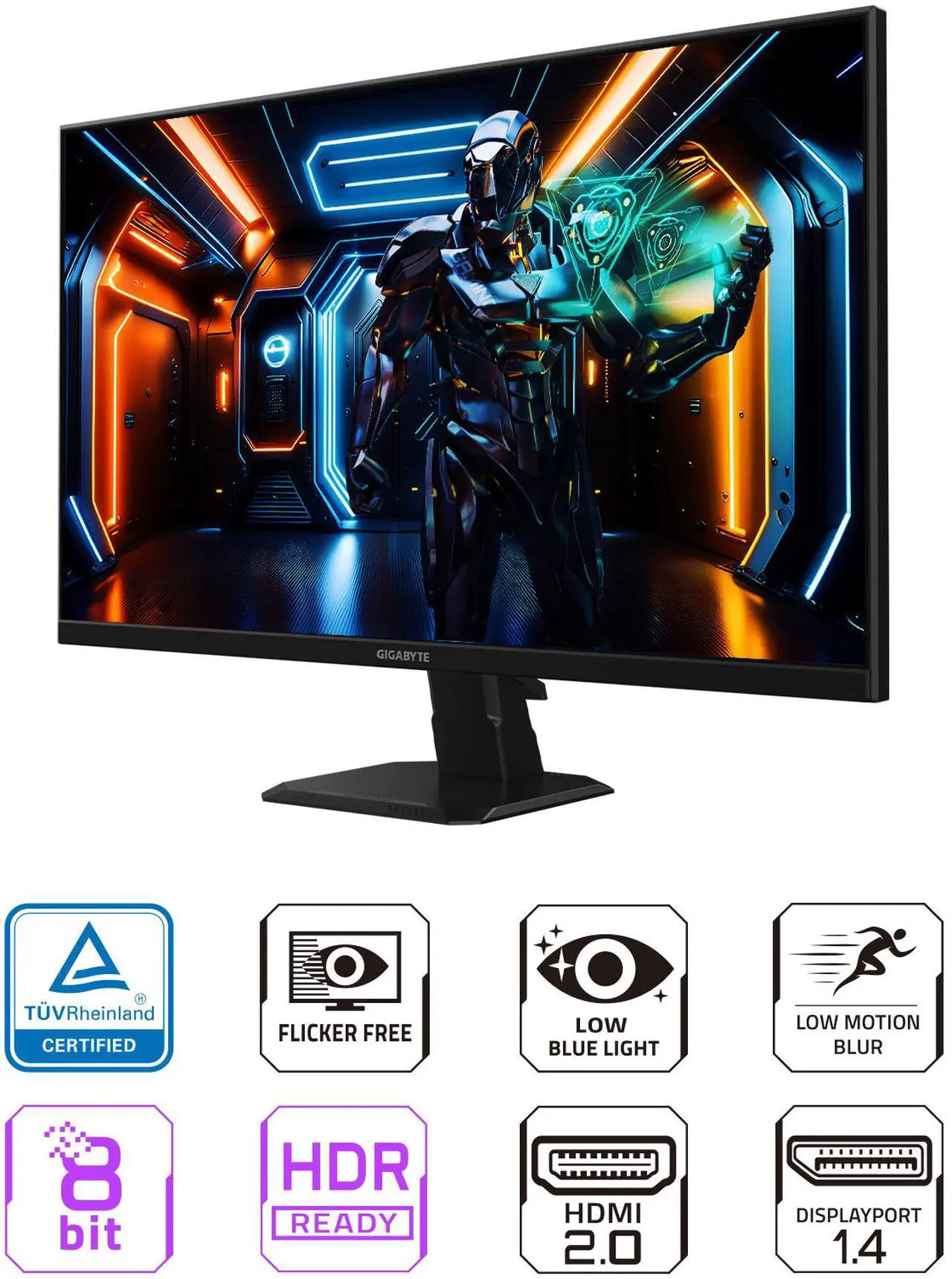 Alt view image 2 of 9 - GIGABYTE - GS27FA SA - 27" IPS Gaming Monitor - FHD 1920x1080 - 180Hz/OC 190Hz - 1ms MPRT - AMD FreeSync - HDMI, DP - Black