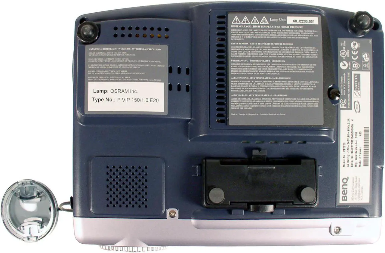 Alt view image 6 of 9 - BenQ PB2220 1024 x 768 1700 ANSI Lumens DLP Projector 2000:1