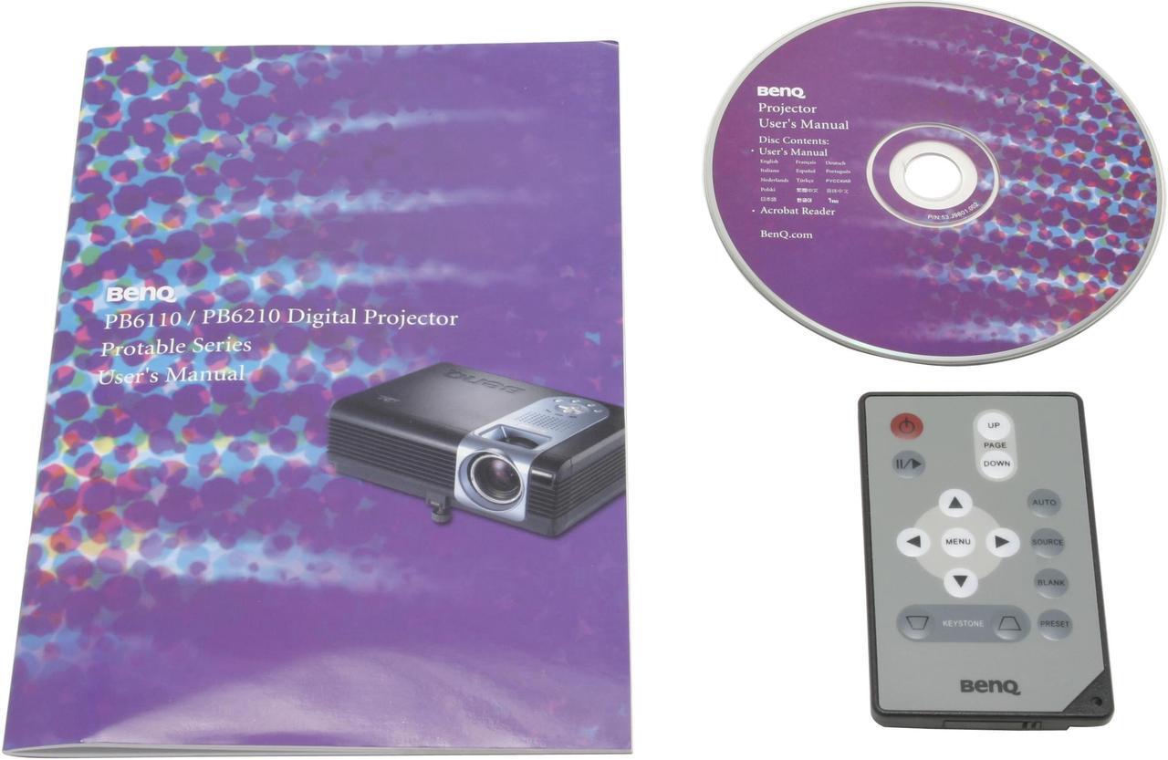 Alt view image 8 of 9 - BenQ PB6210 1024 x 768 2000 ANSI lumens DLP Projector 2000:1
