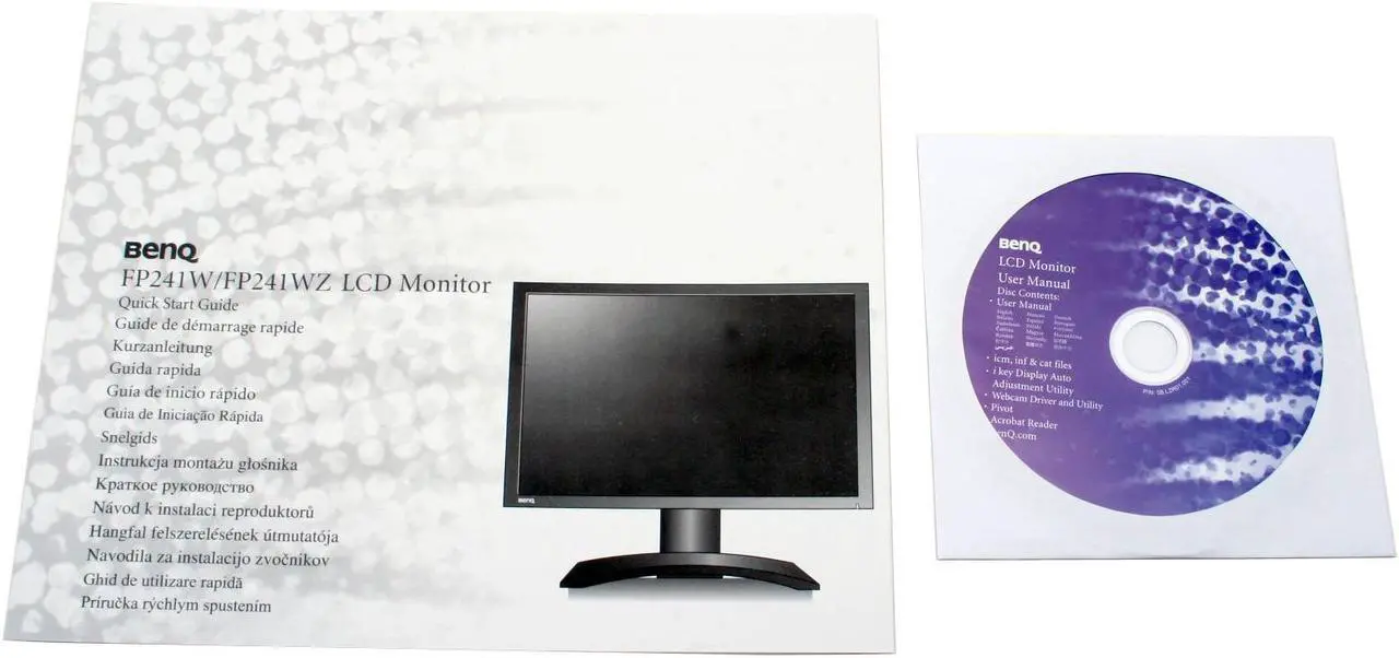Alt view image 11 of 12 - BenQ FP241W Black 24" 6ms(GTG) DVI Widescreen HDMI LCD Monitor 500 cd/m2 1000:1