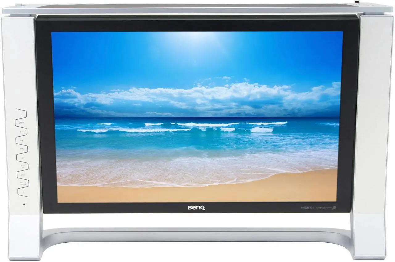 Alt view image 2 of 12 - BenQ FP241VW Silver-Black 24" 6ms GTG DVI HDMI Widescreen LCD Monitor with Tilt Adjustment and 1:1 Pixel Mapping 500 cd/m2 1000:1