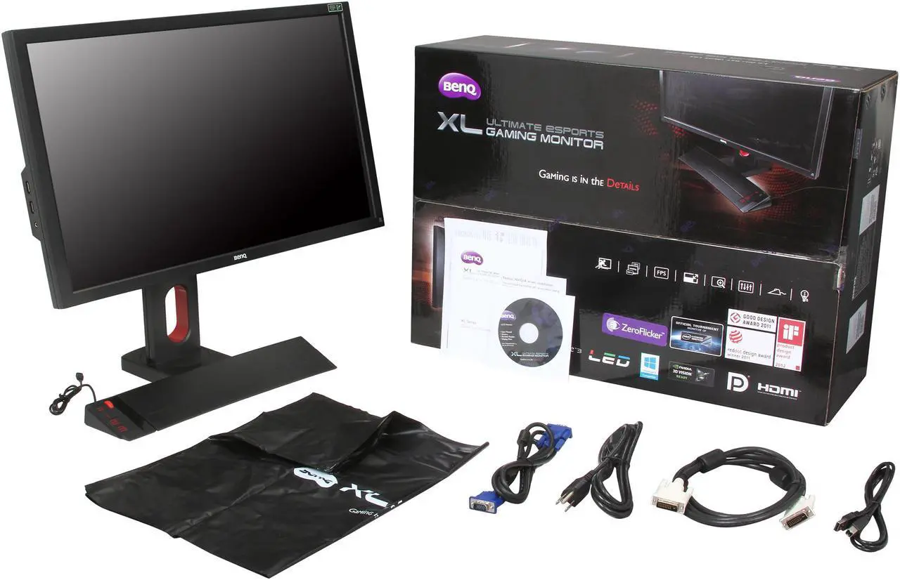 Alt view image 12 of 12 - BenQ 24" TN 3D Gaming LCD Monitor D-sub / DVI-DL / HDMIx2 / DP1.2 / Headphone jack ULTIMATE XL2420Z