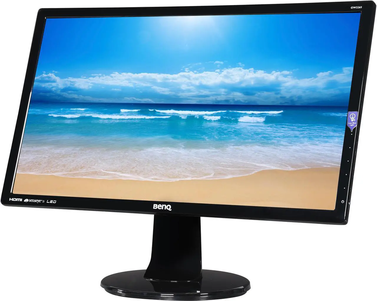 Main image of BenQ GW2265HM Black 21.5" 6ms (GTG) Widescreen LED Backlight LCD Monitor, 250 cd/m2 DCR 20,000,000:1 (3000:1), Built-in Speakers, VESA Mountable, D-Sub DVI HDMI
