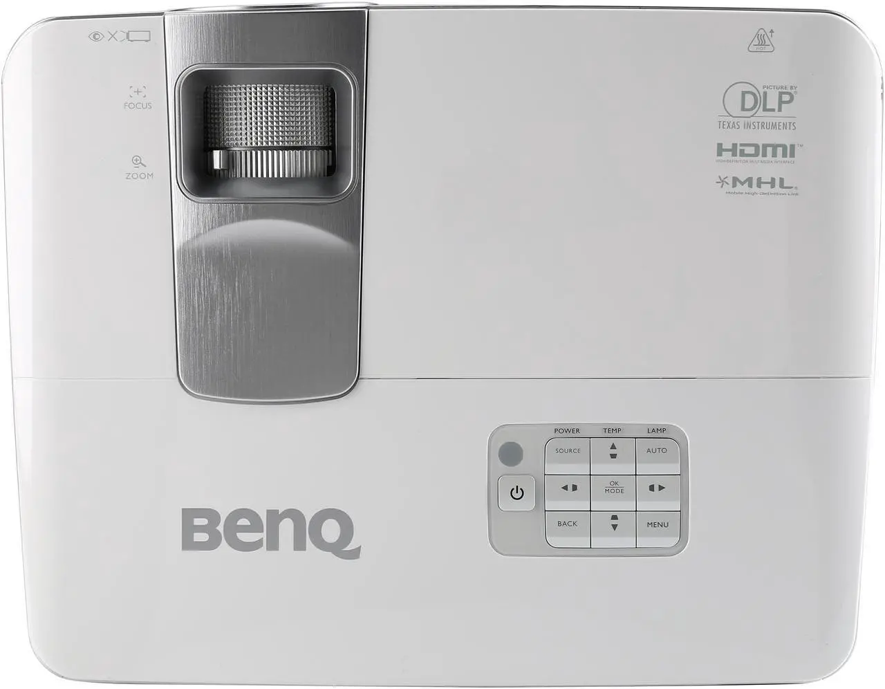 Alt view image 8 of 9 - BenQ HT1085ST Full HD 1920 x 1080, 2200 ANSI Lumens, Dual HDMI / MHL inputs, Lens Shift, Low lag time, 6X RGBRGB Color wheel, Optional Wireless HDMI Connectivity, 10W Speakers, 3D Ready DLP Home Theat