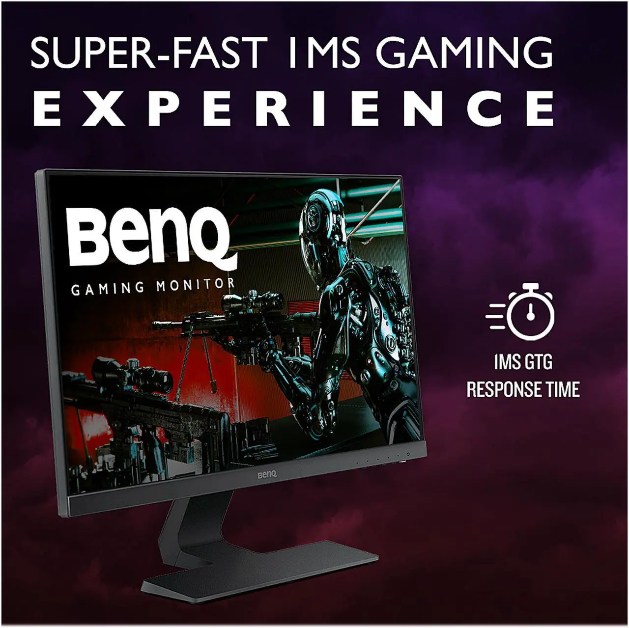 Alt view image 2 of 5 - BenQ GL2580H 25" (Actual szie 24.5") Full HD 1920 x 1080 1ms (GTG) VGA HDMI VGA HDCP Zero Flicker Low Blue Light Backlit LED Gaming Monitor
