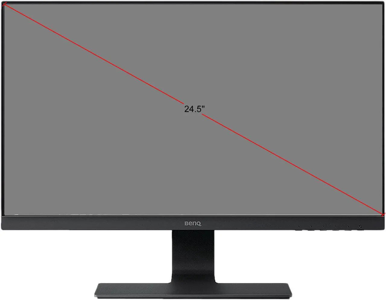 Alt view image 5 of 5 - BenQ GL2580H 25" (Actual szie 24.5") Full HD 1920 x 1080 1ms (GTG) VGA HDMI VGA HDCP Zero Flicker Low Blue Light Backlit LED Gaming Monitor