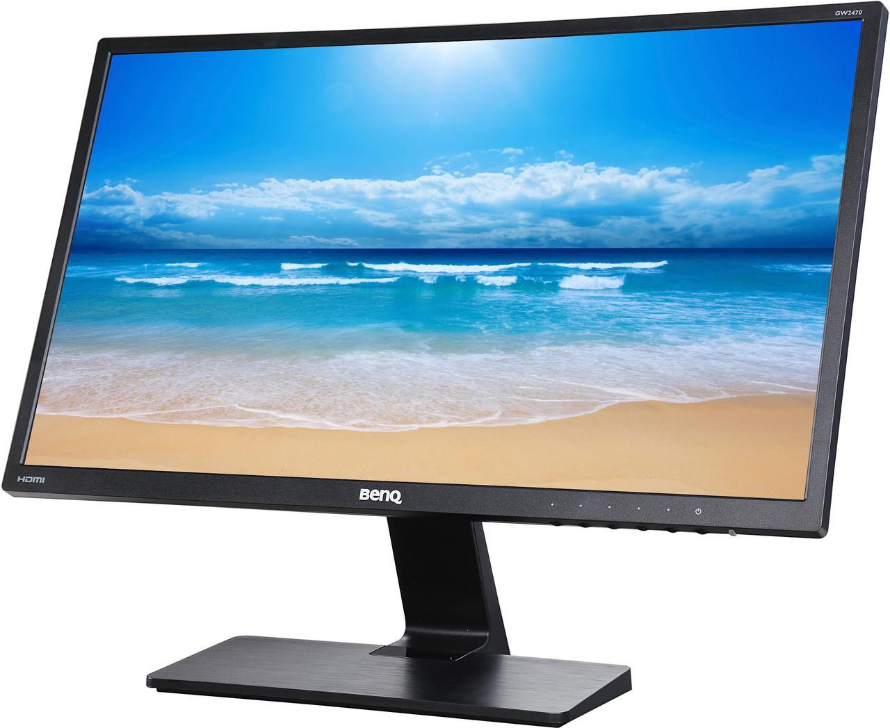 BenQ GW2470H Glossy Black 23.8" 4ms (GTG) VA Panel LCD/LED Monitor, Super Narrow Bezel, VESA Mountable, D-Sub Dual HDMI