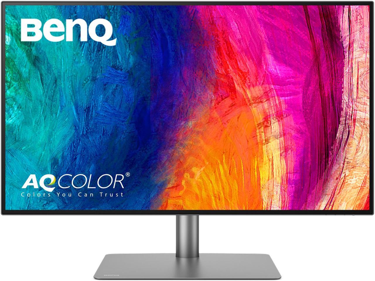 BenQ PD3225U Thunderbolt 3 Monitor for MacBook 32”, 4K IPS Black UHD, 98% P3, 100% sRGB & Rec.709, DeltaE =2 Color Accuracy, Factory Calibration, Pantone, USB-C 85W, USB Hub, Daisy Chain, KVM Switch