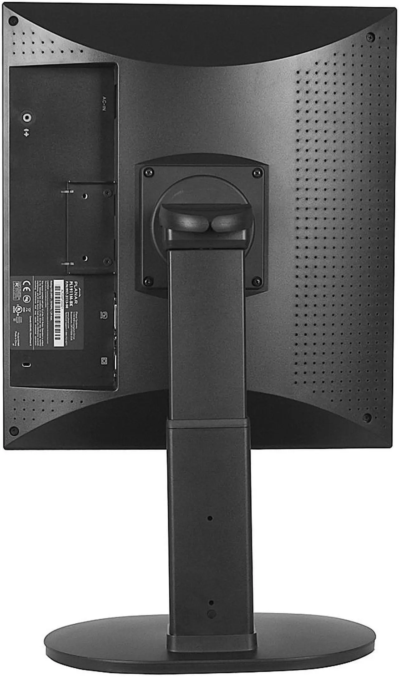 Alt view image 10 of 10 - PLANAR PL1911M-BK(997-3113-00) Black 19" 5ms Height, Tilt, Pivot & Swivel Adjustable  LCD Monitor 300 cd/m2 1000:1 Built-in Speakers