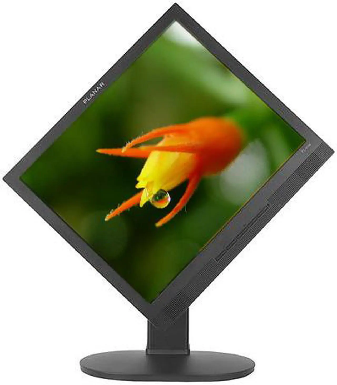 Alt view image 3 of 10 - PLANAR PL1911M-BK(997-3113-00) Black 19" 5ms Height, Tilt, Pivot & Swivel Adjustable  LCD Monitor 300 cd/m2 1000:1 Built-in Speakers