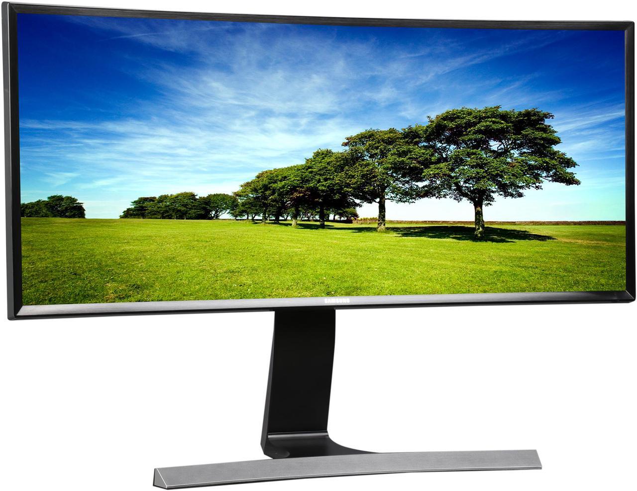 Alt view image 4 of 7 - SAMSUNG S29E790C Glossy Black / Metallic 29" Curved WQHD Cinema Wide HDMI LCD / LED Monitor 300 cd/m2 DCR Mega Infinity (3000:1) Built-in Speakers, High Adjustable