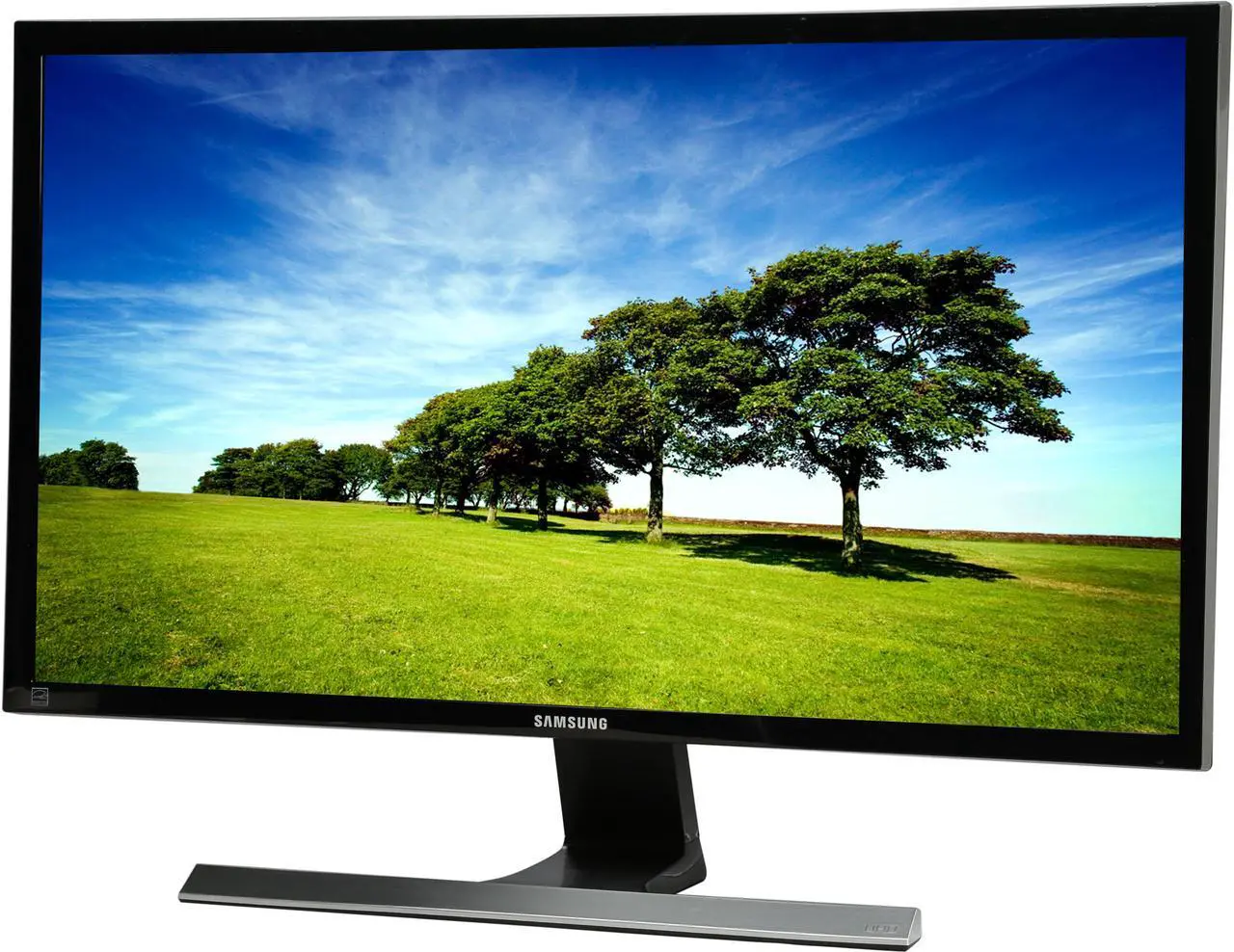 Main image of SAMSUNG U28E590D Black 28" 4K UHD Widescreen LCD/LED Monitor, AMD FreeSync 1ms, 370 cd/m2 DCR Mega Infinity (1000:1), VESA Mountable, HDMI DisplayPort