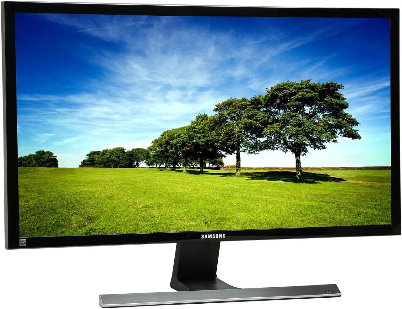 Alt view image 3 of 7 - SAMSUNG U28E590D Black 28" 4K UHD Widescreen LCD/LED Monitor, AMD FreeSync 1ms, 370 cd/m2 DCR Mega Infinity (1000:1), VESA Mountable, HDMI DisplayPort