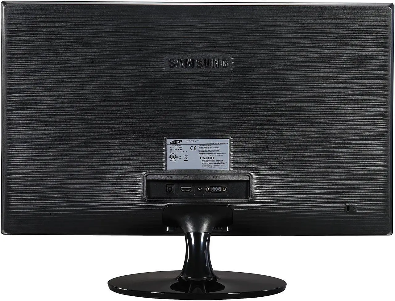 Alt view image 6 of 7 - SAMSUNG SD300 Series S24D300HL Black 23.6" 5ms Widescreen LED Monitor, 200 cd/m2 DCR Mega Infinity (1000:1), D-Sub HDMI
