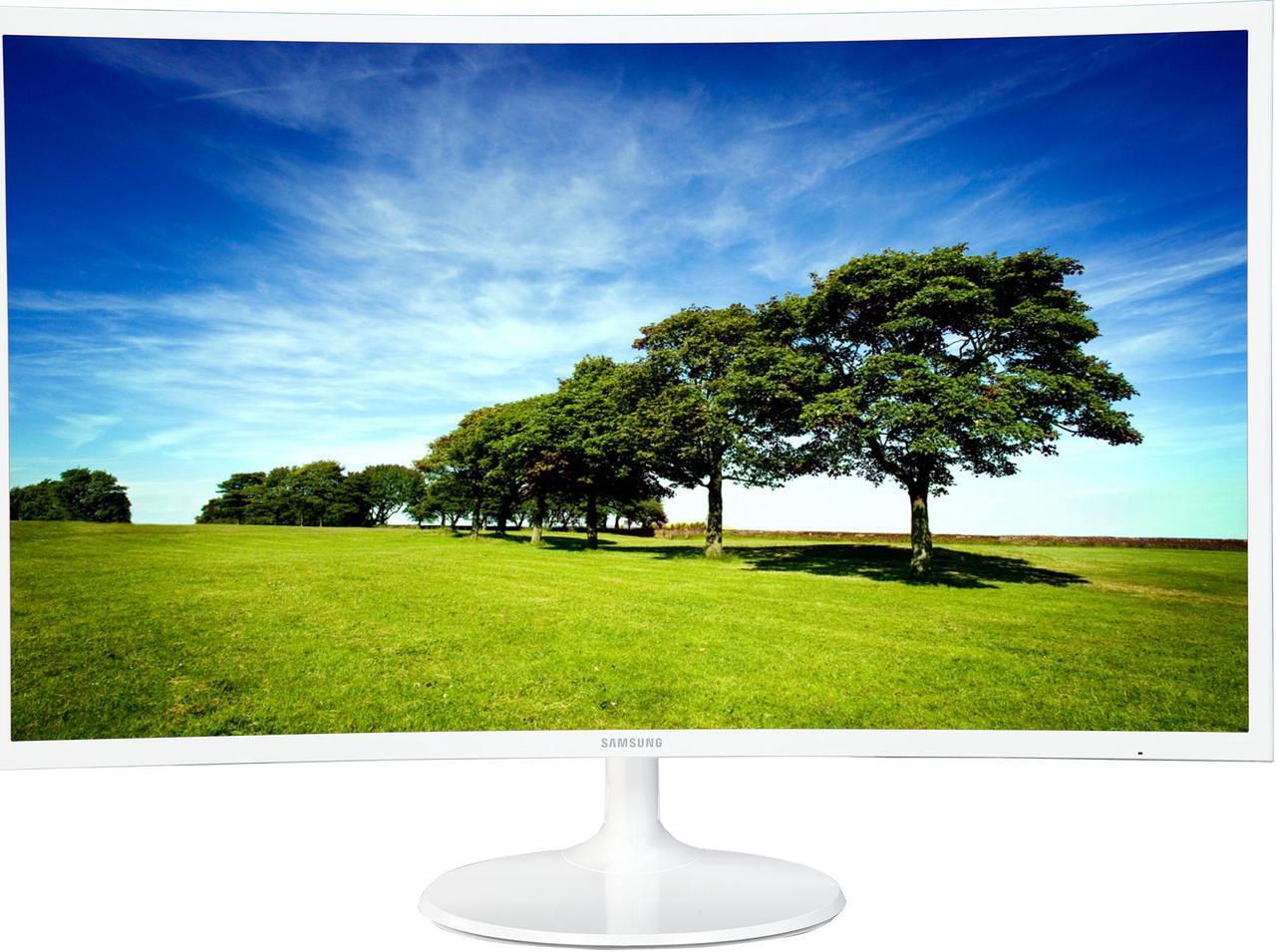 Alt view image 3 of 7 - SAMSUNG 391 Series C32F391 Glossy White 32" Widescreen LED Backlight LCD Monitor Curved