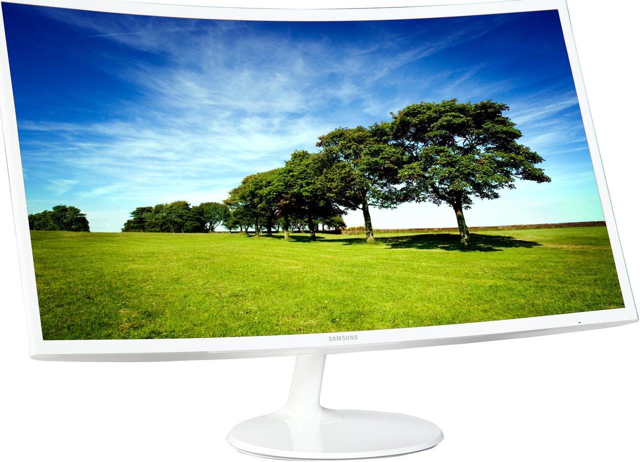 Alt view image 4 of 7 - SAMSUNG 391 Series C32F391 Glossy White 32" Widescreen LED Backlight LCD Monitor Curved