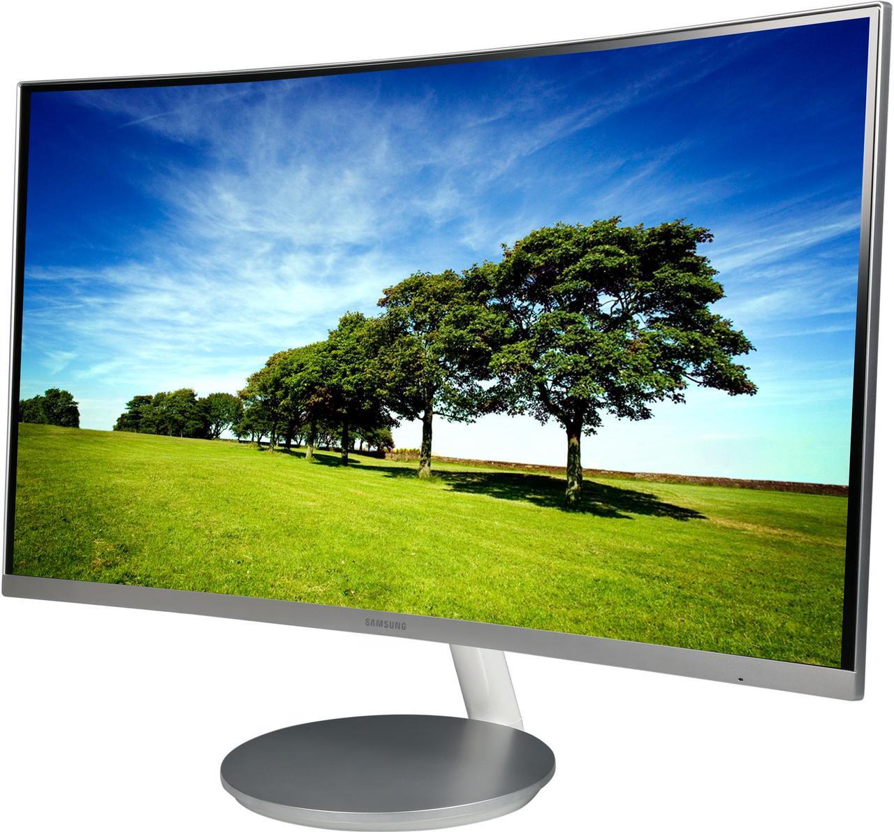 Alt view image 8 of 7 - SAMSUNG 591 Series C27F591 Silver 27" Curved 4ms (GTG) 60 Hz Refresh Rate Widescreen LCD/LED Monitor, AMD FreeSync, 250 cd/m2 DCR Mega Infinity (3000:1), Built-in Speakers, D-Sub HDMI DisplayPort