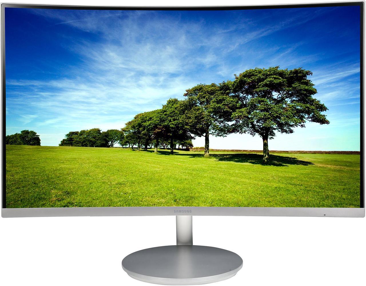 Main image of SAMSUNG 591 Series C27F591 Silver 27" Curved 4ms (GTG) 60 Hz Refresh Rate Widescreen LCD/LED Monitor, AMD FreeSync, 250 cd/m2 DCR Mega Infinity (3000:1), Built-in Speakers, D-Sub HDMI DisplayPort